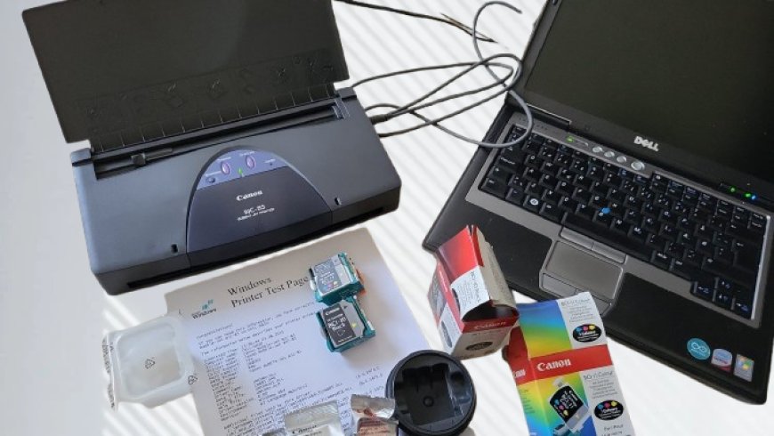 Canon Bubble-Jet BJC-85 – Imprimanta portabilă retro care încă își face treaba